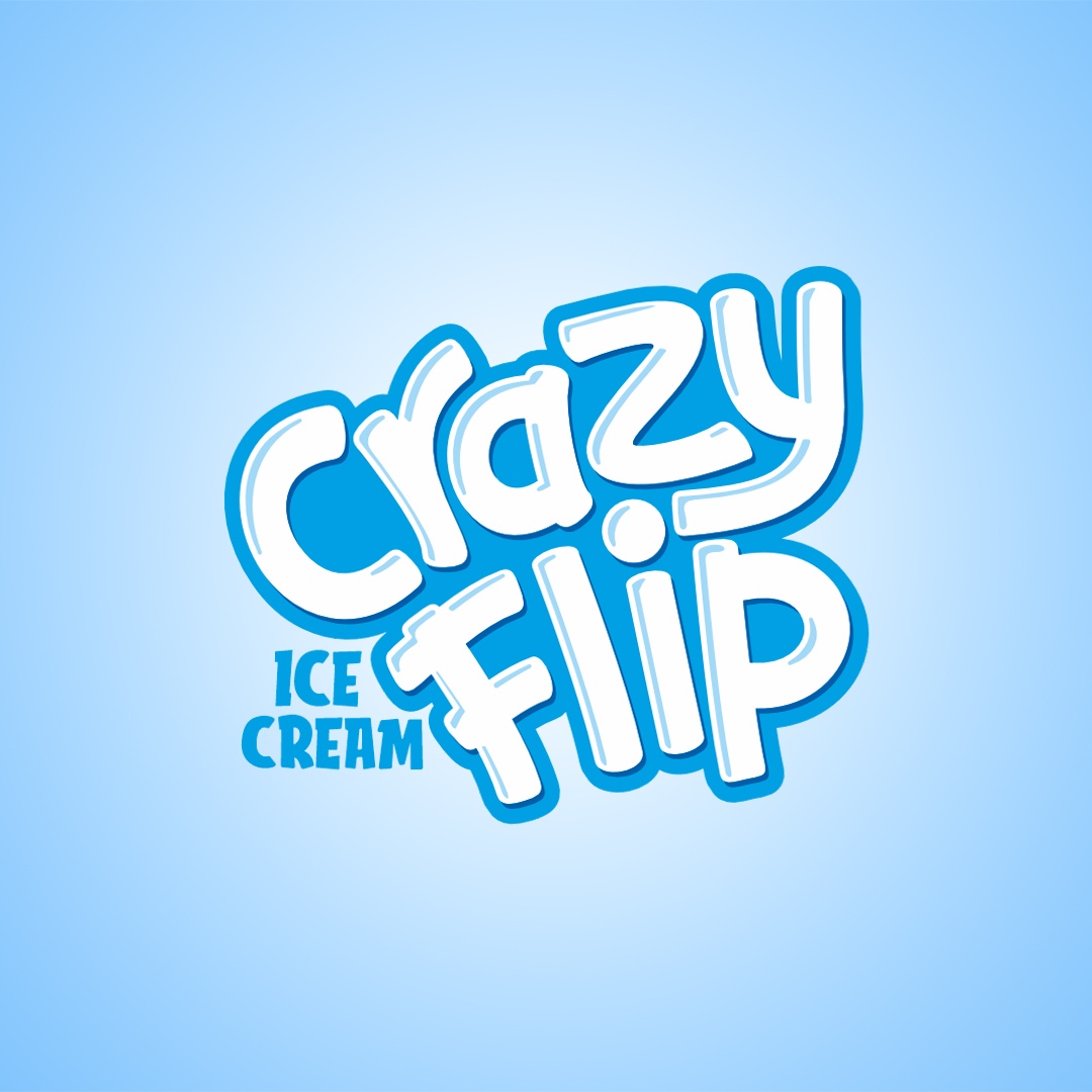 Crazy Flip — muzqaymoq uchun yoshlarbop qadoq dizayni